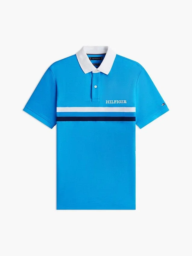 Polo com logótipo Hilfiger de ajuste regular Polo com logótipo Hilfiger de ajuste regular