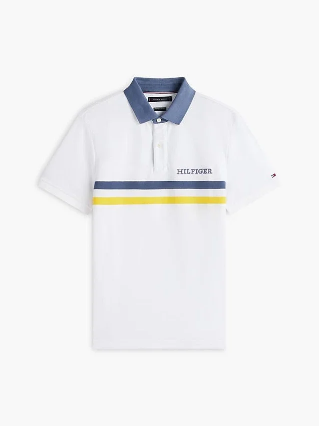 Polo com logótipo Hilfiger de ajuste regular Polo com logótipo Hilfiger de ajuste regular