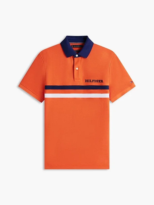 Polo com logótipo Hilfiger de ajuste regular Polo com logótipo Hilfiger de ajuste regular