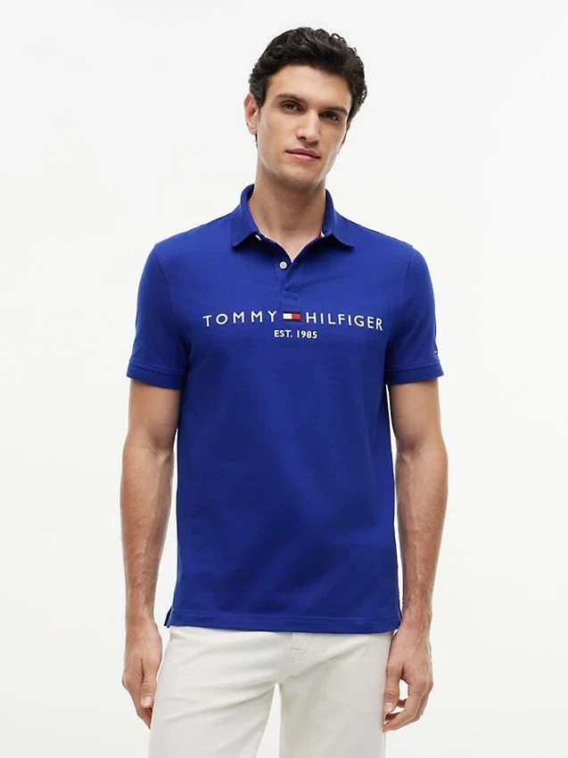 Polo com logótipo Tommy bordado Polo com logótipo Tommy bordado