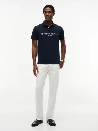 Polo com logótipo Tommy bordado