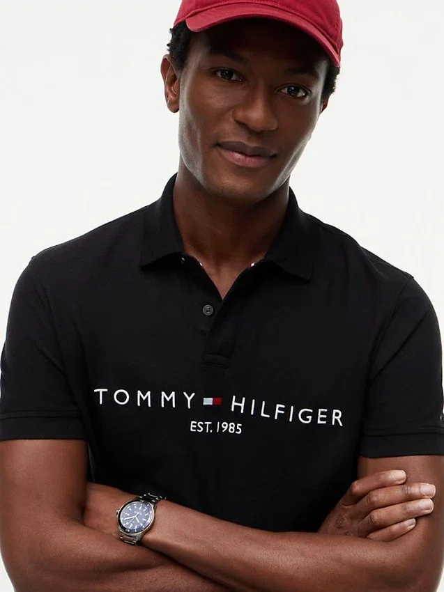 Polo com logótipo Tommy bordado Polo com logótipo Tommy bordado
