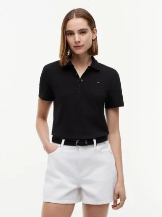 Polo de Algodão Elástico com Corte Clássico