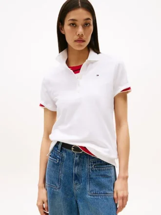 Polo de Algodão Elástico com Corte Clássico