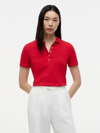 Polo de Algodão Elástico com Corte Clássico