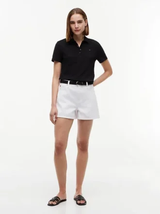 Polo de Algodão Elástico com Corte Clássico
