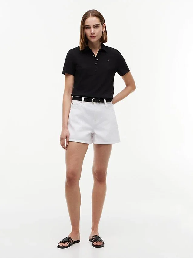 Polo de Algodão Elástico com Corte Clássico Polo de Algodão Elástico com Corte Clássico