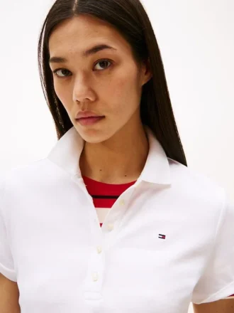 Polo de Algodão Elástico com Corte Clássico