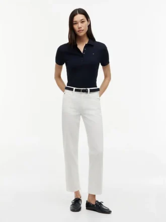 Polo de Algodão Elástico com Corte Clássico
