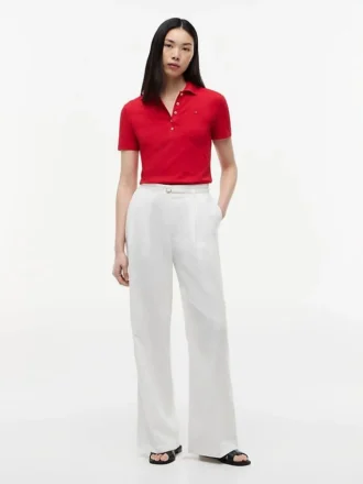 Polo de Algodão Elástico com Corte Clássico