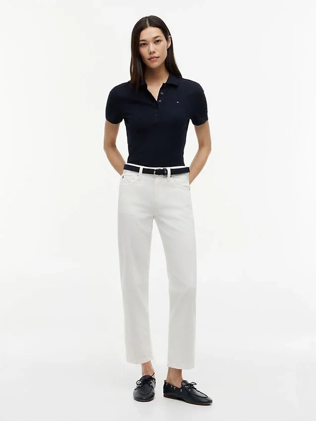 Polo de Algodão Elástico com Corte Clássico Polo de Algodão Elástico com Corte Clássico