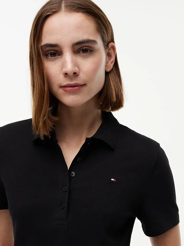 Polo de Algodão Elástico com Corte Clássico Polo de Algodão Elástico com Corte Clássico