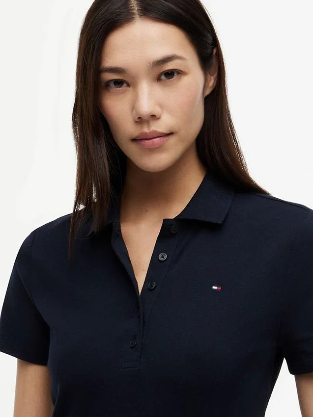 Polo de Algodão Elástico com Corte Clássico Polo de Algodão Elástico com Corte Clássico