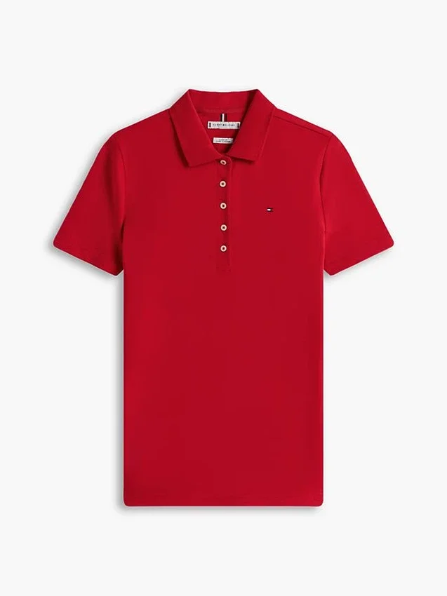 Polo de Algodão Elástico com Corte Clássico Polo de Algodão Elástico com Corte Clássico