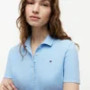 Polo de algodão elástico com corte justo Polo de algodão elástico com corte justo