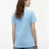 Polo de algodão elástico com corte justo Polo de algodão elástico com corte justo