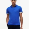 Polo de Algodão Liso com Corte Justo Polo de Algodão Liso com Corte Justo