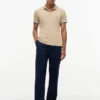 Polo de Algodão Liso com Corte Justo Polo de Algodão Liso com Corte Justo