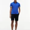 Polo de Algodão Liso com Corte Justo Polo de Algodão Liso com Corte Justo