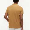 Polo de Algodão Suave com Bandeira Ondulada e Corte Regular Polo de Algodão Suave com Bandeira Ondulada e Corte Regular