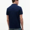 Polo de Algodão Suave com Bandeira Ondulada e Corte Regular Polo de Algodão Suave com Bandeira Ondulada e Corte Regular