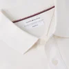 Polo de Algodão Suave com Bandeira Ondulada e Corte Regular Polo de Algodão Suave com Bandeira Ondulada e Corte Regular