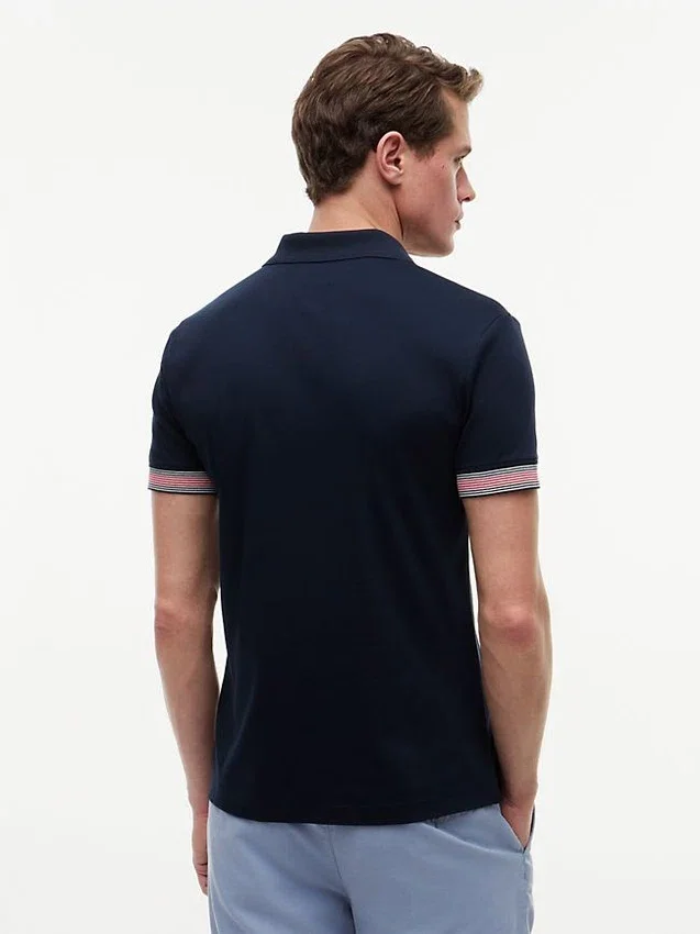 Polo de Algodão Suave de Corte Justo Polo de Algodão Suave de Corte Justo