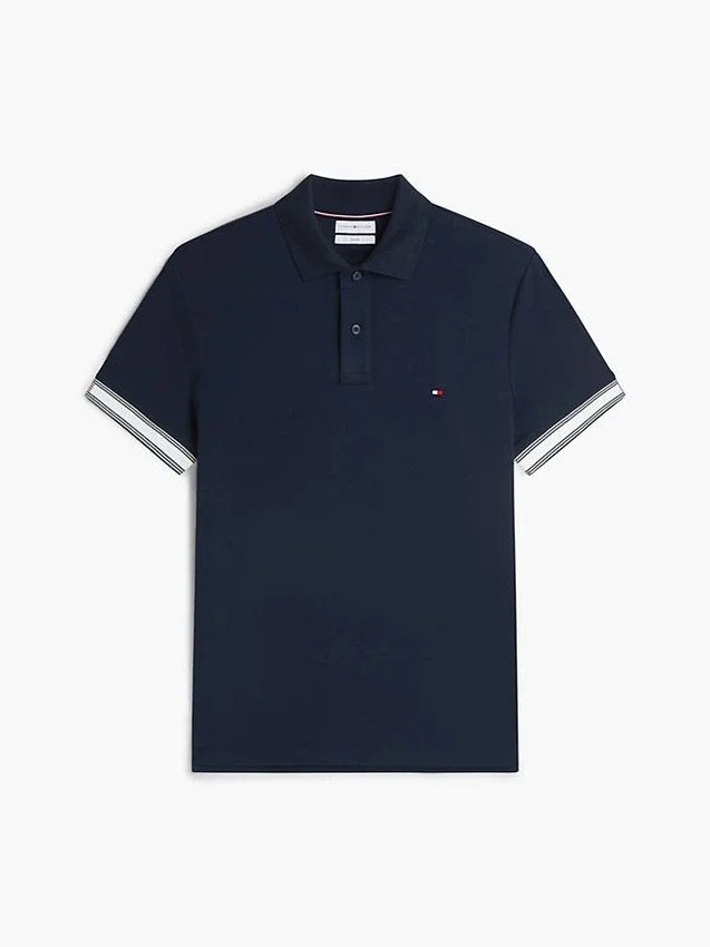 Polo de Algodão Suave de Corte Justo Polo de Algodão Suave de Corte Justo