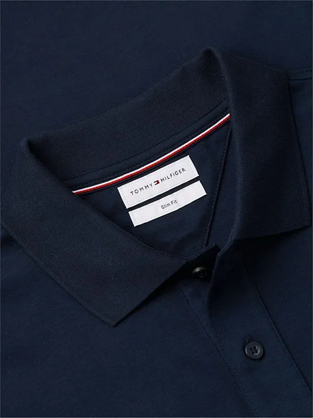 Polo de Algodão Suave de Corte Justo Polo de Algodão Suave de Corte Justo