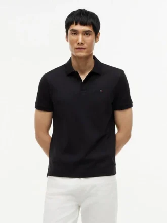 Polo de Algodão Suave de Corte Regular