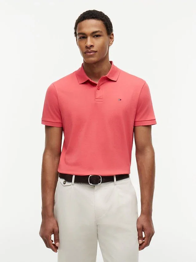Polo de Algodão Suave de Corte Regular Polo de Algodão Suave de Corte Regular