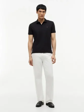 Polo de Algodão Suave de Corte Regular