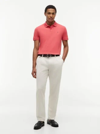 Polo de Algodão Suave de Corte Regular