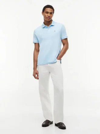 Polo de Algodão Suave de Corte Regular