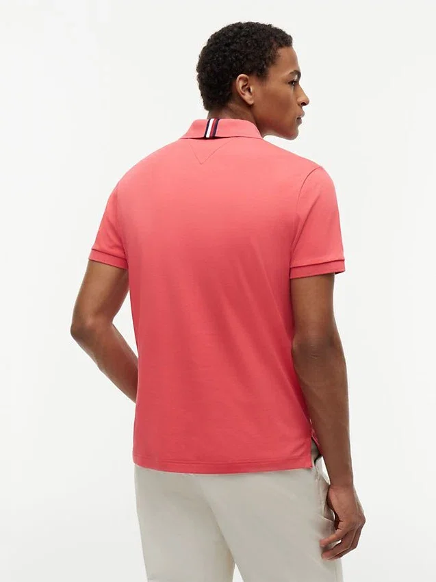 Polo de Algodão Suave de Corte Regular Polo de Algodão Suave de Corte Regular