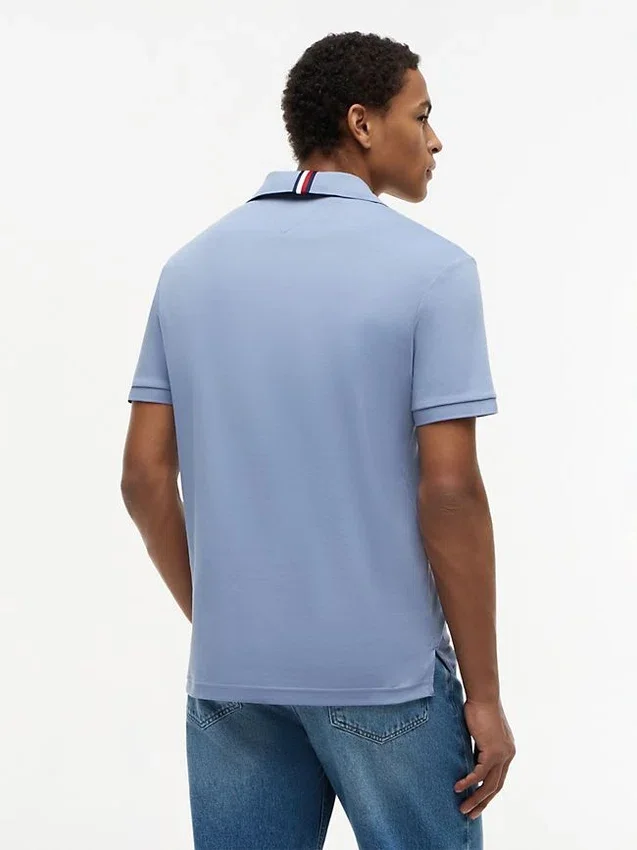 Polo de Algodão Suave de Corte Regular Polo de Algodão Suave de Corte Regular
