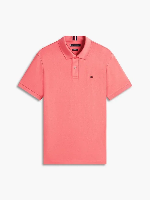 Polo de Algodão Suave de Corte Regular Polo de Algodão Suave de Corte Regular
