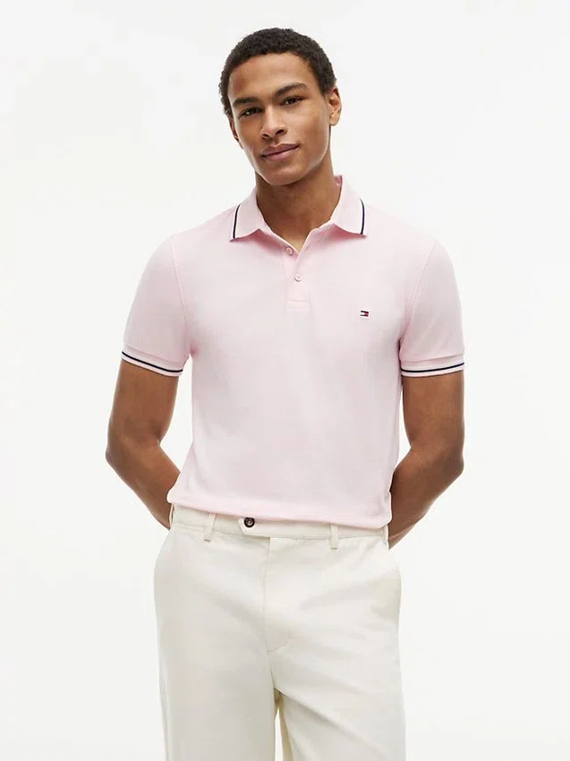 Polo de corte justo com detalhes Polo de corte justo com detalhes