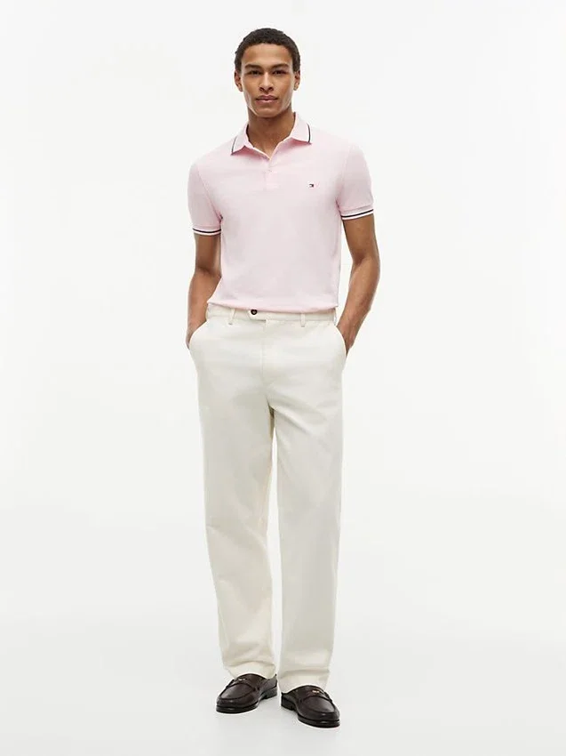 Polo de corte justo com detalhes Polo de corte justo com detalhes