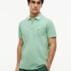 Polo de corte regular tingido na peça Polo de corte regular tingido na peça
