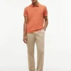 Polo de corte regular tingido na peça Polo de corte regular tingido na peça