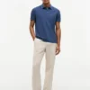 Polo de corte regular tingido na peça Polo de corte regular tingido na peça