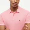 Polo de corte regular tingido na peça Polo de corte regular tingido na peça