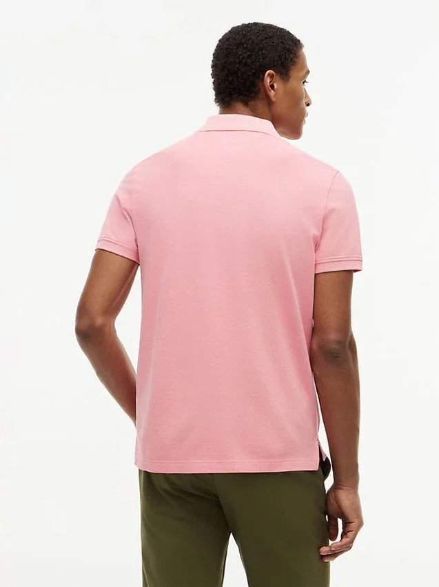Polo de corte regular tingido na peça Polo de corte regular tingido na peça