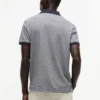 Polo de malha interlock às riscas com corte regular Polo de malha interlock às riscas com corte regular