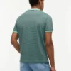 Polo de malha interlock às riscas com corte regular Polo de malha interlock às riscas com corte regular