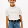 Polo de malha Pointelle para criança Polo de malha Pointelle para criança