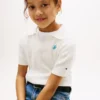 Polo de malha Pointelle para criança Polo de malha Pointelle para criança