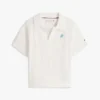 Polo de malha Pointelle para criança Polo de malha Pointelle para criança