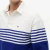 Polo de manga comprida com corte descontraído e blocos de cor Polo de manga comprida com corte descontraído e blocos de cor